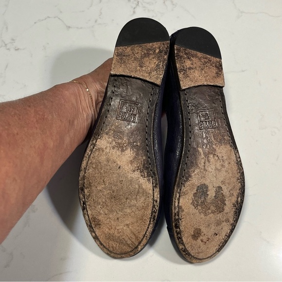Frye Purple Leather Carson Cap Ballet Flats 6.5 - Picture 7 of 9